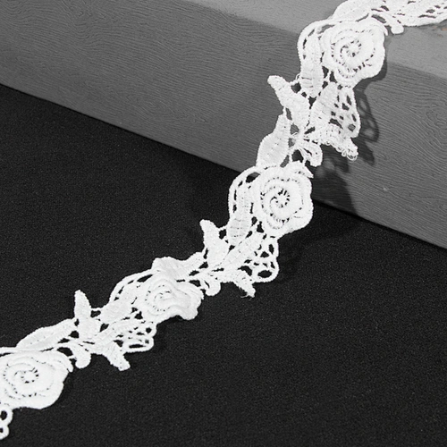 High Quality Rose Pattern Batternburg Lace Trim for Garments