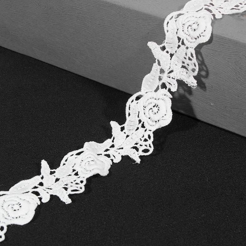 High Quality Rose Pattern Batternburg Lace Trim for Garments