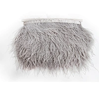 KAVATAR High quality ostrich feather decoration dress dress shoe hat ribbon feather decoration party trim craft