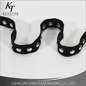Beautiful design nylon beaded tape trim for clothes