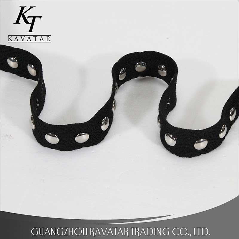 Beautiful design nylon beaded tape trim for clothes
