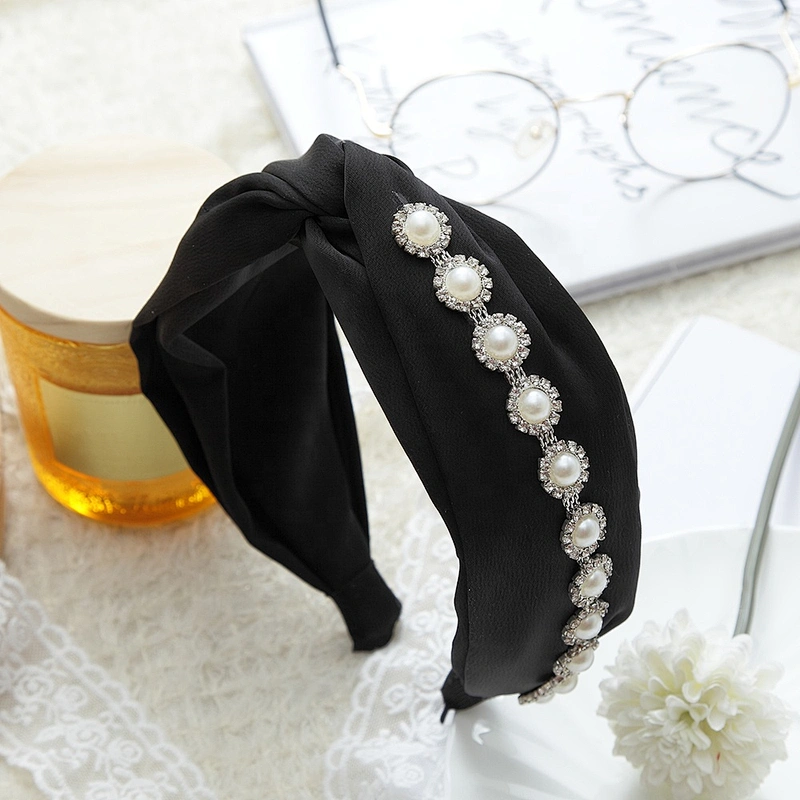 wholesale simple joker pearl hair hoop hair rhinestone hairband rhinestone fashion hair accessories headbands designer