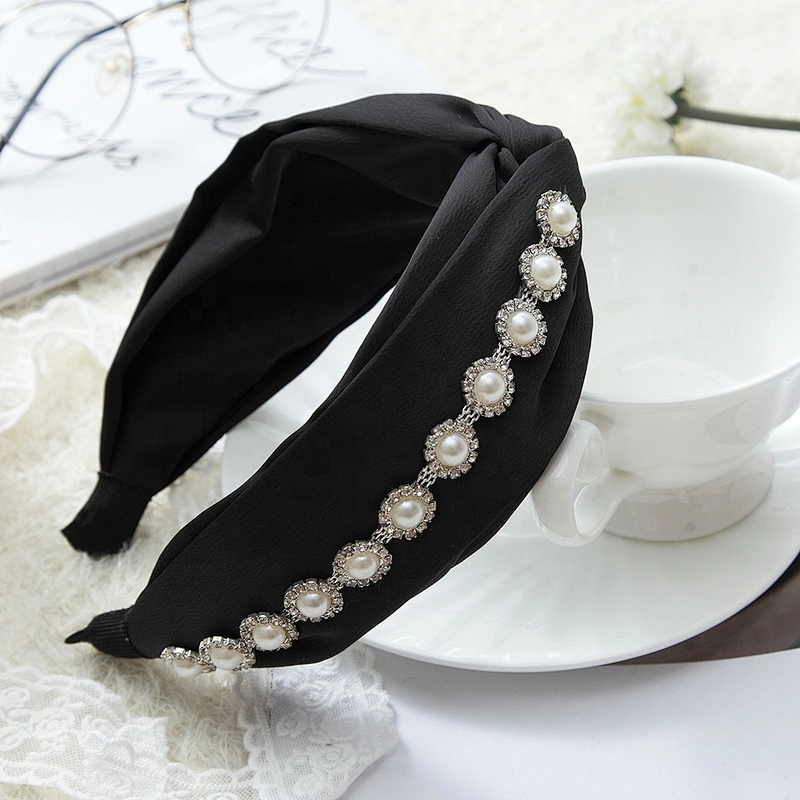 wholesale simple joker pearl hair hoop hair rhinestone hairband rhinestone fashion hair accessories headbands designer