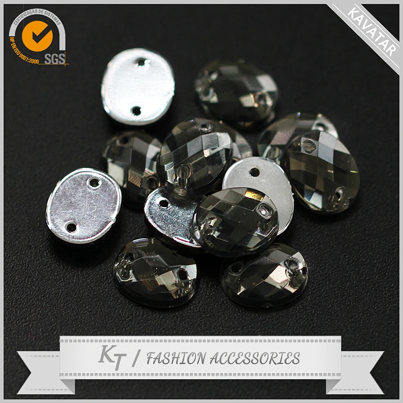 flat back plastic rhinestone with holes Red AB resin sew on fancy beads for wedding dress