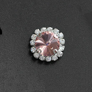 Magnetic Glass Acrylic Rhinestone Button for Upholster