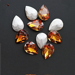 Glass loose pointed back rhinestones wholesales