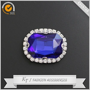 Wholesales flat back glass stones sew on rhinestone button for dress