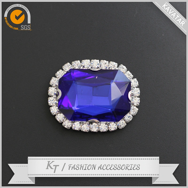 Wholesales flat back glass stones sew on rhinestone button for dress
