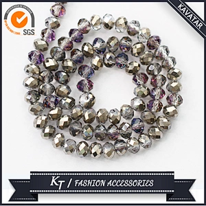 Wholesale crystal round rondelle bicone beads