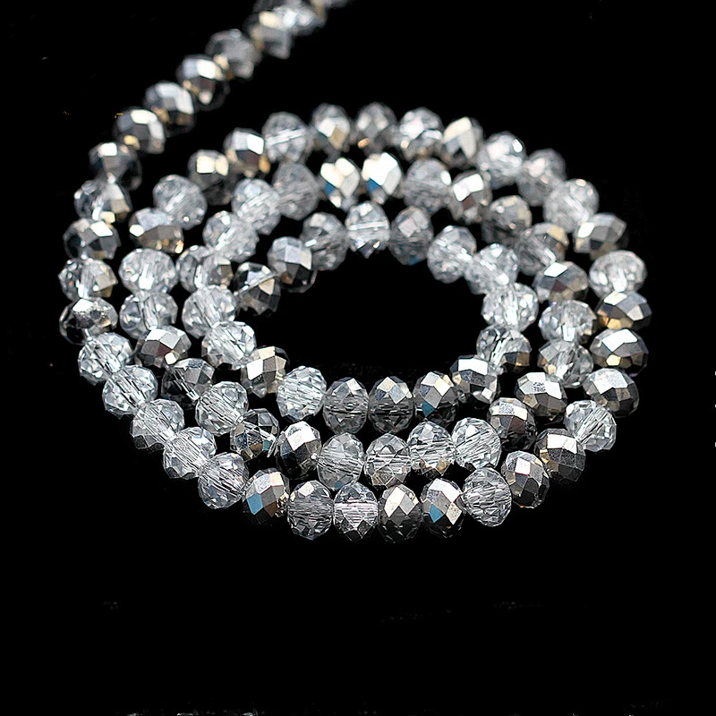 Wholesale crystal round rondelle bicone beads