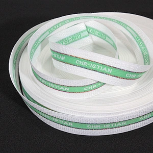 Wholesale Custom Strip Printed Letter Pattern Rib Ribbon Lace Trim for Garments