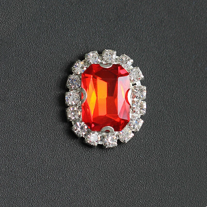 Hot sale flatback bulk for sale glass stones button no holes hight quality glass stones for garment accessories