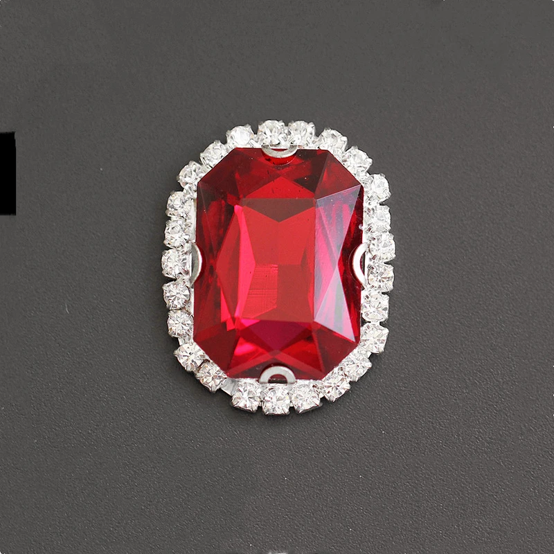 Wholesales flat back glass stones sew on rhinestone button for dress