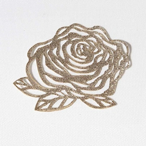 Iron-on Glitter leather applique with glue in the back for garment