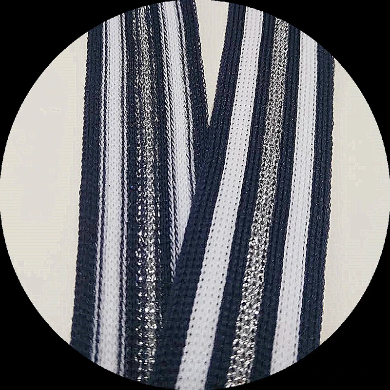 Fashionable Seven Strips Knit Rib Ribbon Lace Tape for Garments