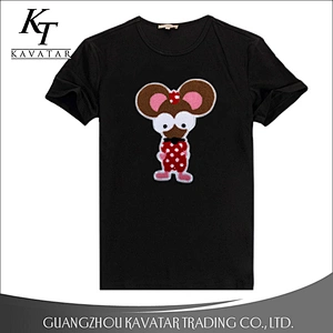 Fashion mouse patches embroidery designs for baby garment
