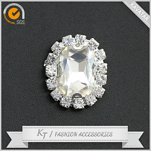 Hot top flat back glass stones button garment accessories sew on dress