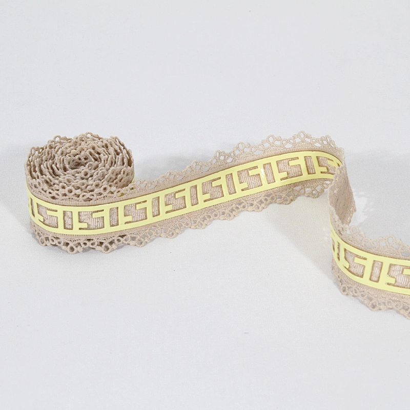 Wholesale Stock Glue Pattern Printed Cotton Grosgrain Lace Trim for Clothes, Caps or Waist Belts