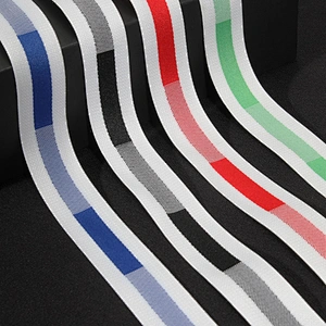High Quality Printed Rib Ribbon Trim for Casual Suits and Clothes design