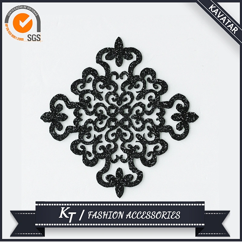 Hot sell Malaysia iron on glitter motif