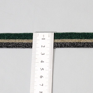 Vogue Shimmering 3 Strips Rib Trim Ribbon for Garment