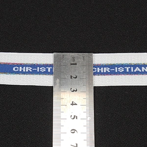 Wholesale Custom Strip Printed Letter Pattern Rib Ribbon Lace Trim for Garments