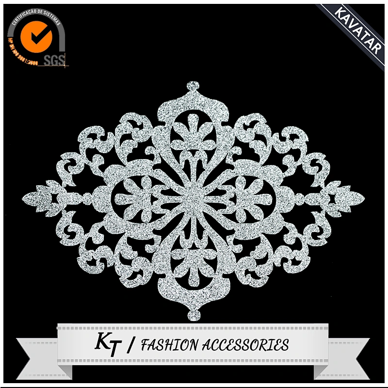 hot sell iron on Dokoh/glitter patch for Malaysia