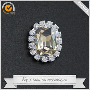 Hot top flat back glass stones button garment accessories sew on dress