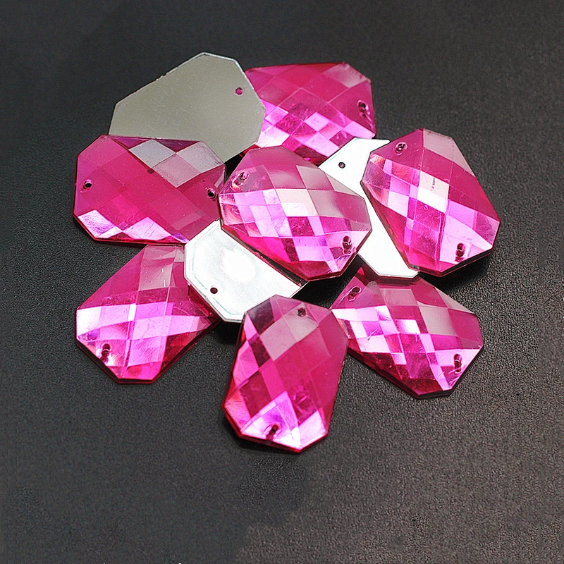 sew on flat back acrylic rhinestones,green color strass/gem/beads