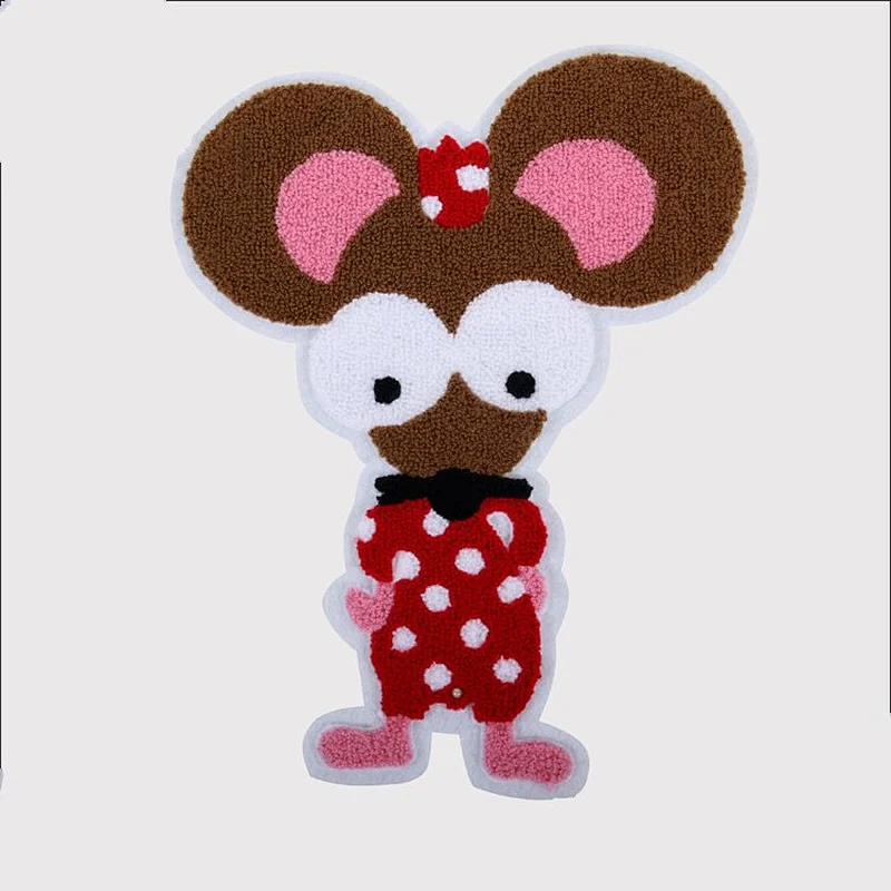 Fashion mouse patches embroidery designs for baby garment