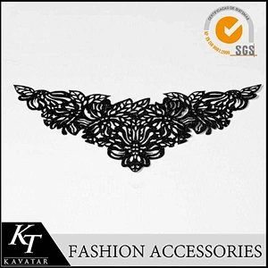Iron-on Glitter leather applique with glue in the back for garment