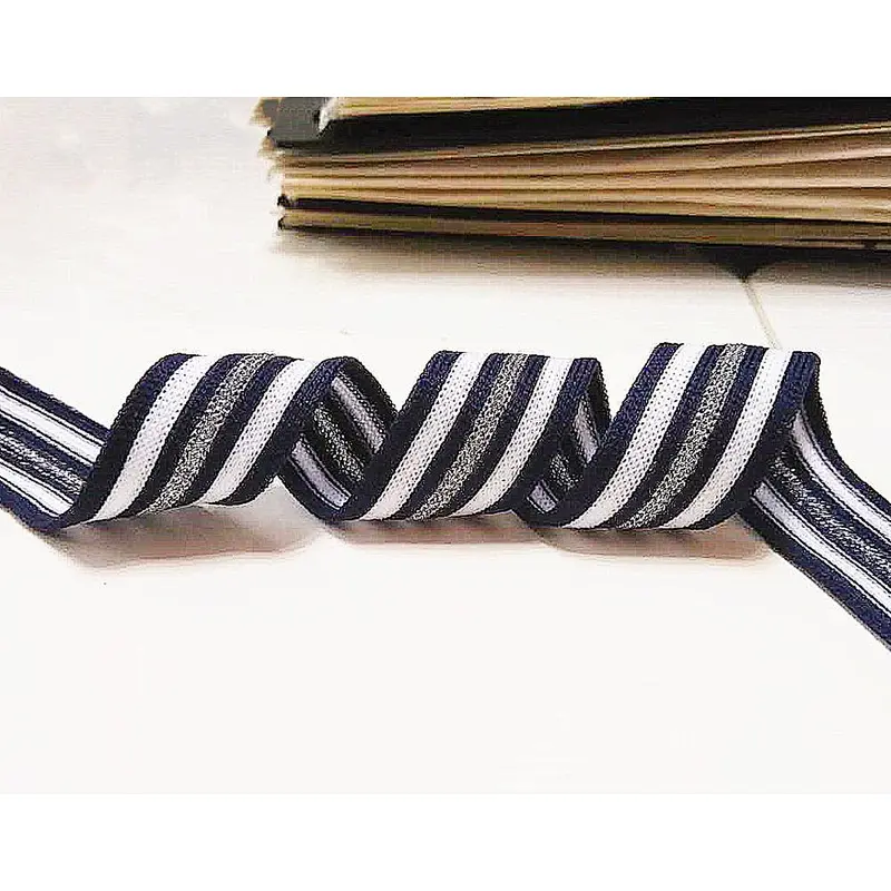 Fashionable Seven Strips Knit Rib Ribbon Lace Tape for Garments