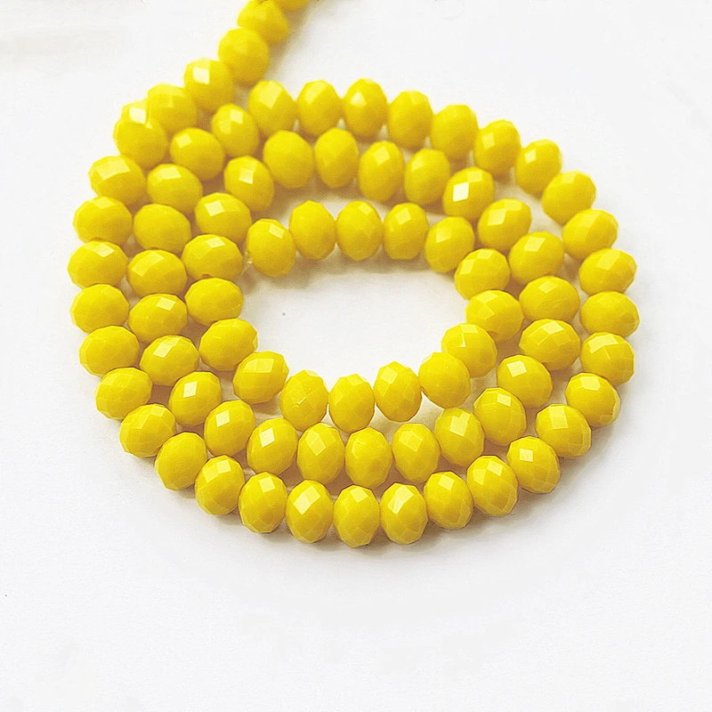 Crystal beads loose beads glass rondelle beads wholesales