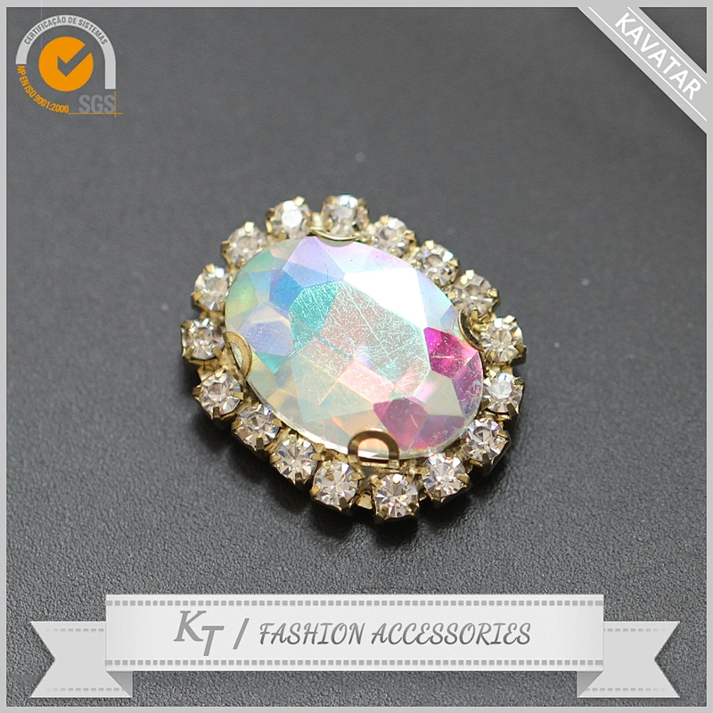clear rhinestones around glass AB colored rhinestone stones