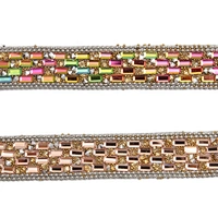 Factory wholesale Banding Trim hotfix   rhinestones trimming   for shoes  for Clothing for hat bead  Glass to   trimming transfers