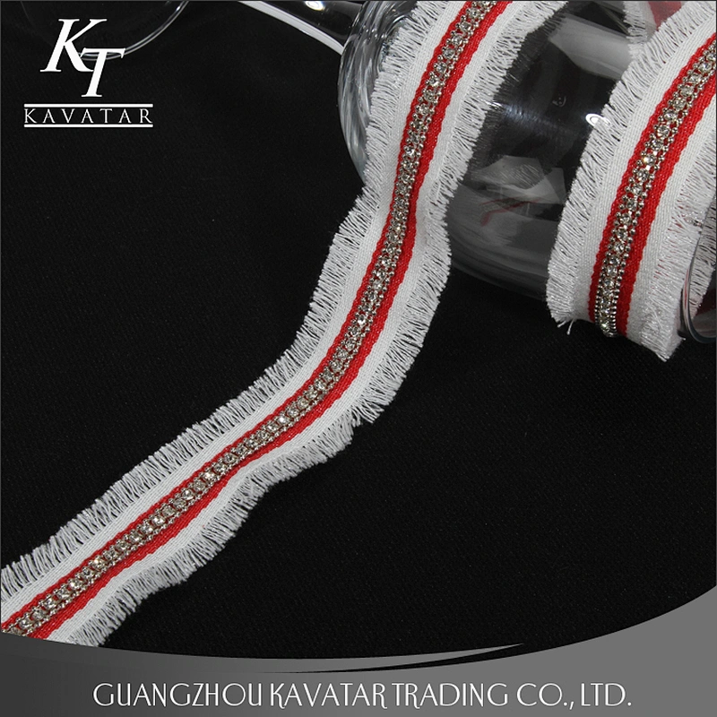 Wholesale hot selling braided trim with nylon tape for garments