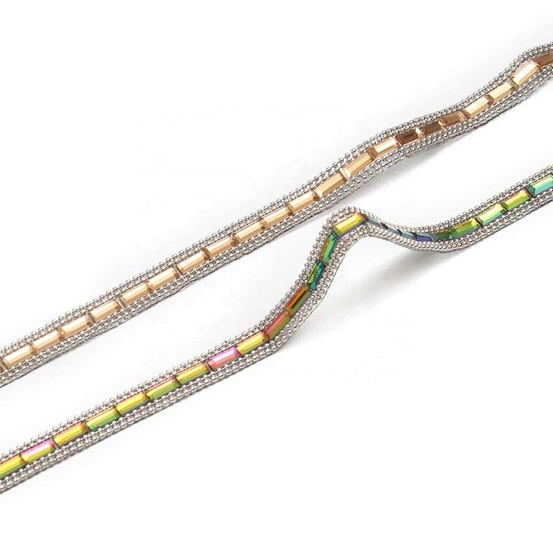 wholesalehot Banding Trim hotfix rhinestones trimming hot  to bead  Glass  trimming  for shoes  for Clothing for hat  for dress transfers