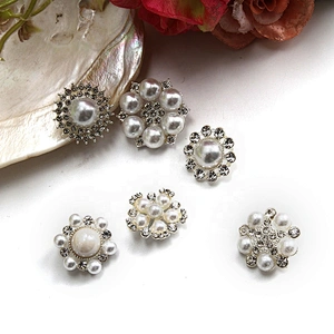 Coat buttons ,dress buttons,New rhinestone buttons crystal pearl clothing diamond buttons,