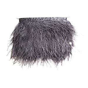 KAVATAR High quality ostrich feather decoration dress dress shoe hat ribbon feather decoration party trim craft