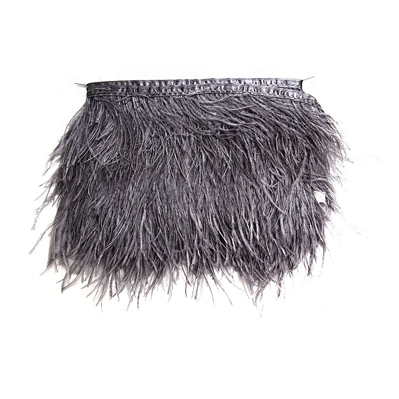 KAVATAR High quality ostrich feather decoration dress dress shoe hat ribbon feather decoration party trim craft