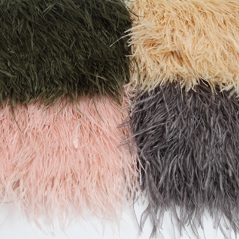 KAVATAR High quality ostrich feather decoration dress dress shoe hat ribbon feather decoration party trim craft