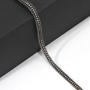 Stock Bulk Mini Black Braided Hot Fix Transfer Trim with Accessories Chain