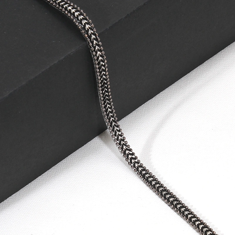 Stock Bulk Mini Black Braided Hot Fix Transfer Trim with Accessories Chain
