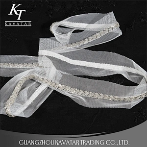 New Style Embroidery Mesh Beaded Lace Trims