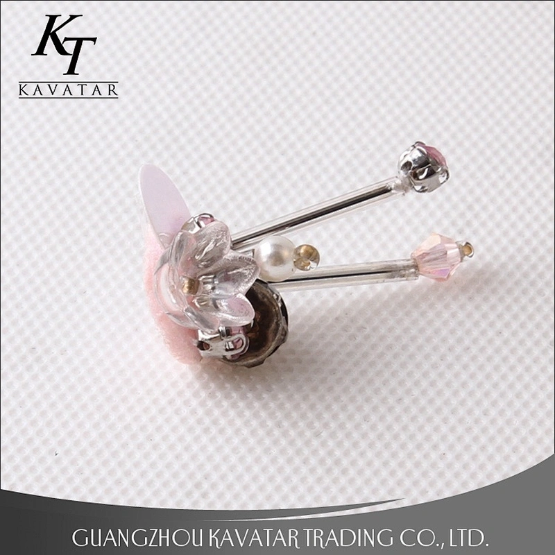 Wholesale Pink Color Rhinestones Beaded Applique Sequin Patch For Clothing