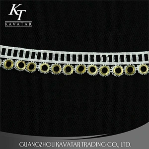 Wholesale Latest Design 2.5cm Eyelet Lace Trimming