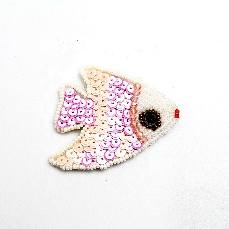 Christmas Cherry Flower Decorative Sew on Rhinestone Beaded Patches Wholesale patches for clothing