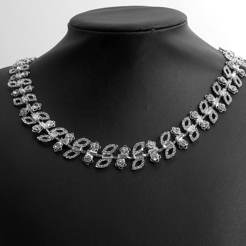 Kavatar Glitter Sewing Strass Ribbon Crystal Applique Clear Glass Rhinestone Chain Fringe