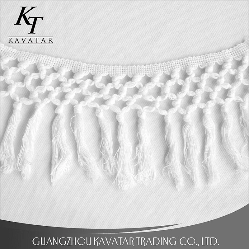 Wholesale White Tassel Fringe Trimming For Decoration