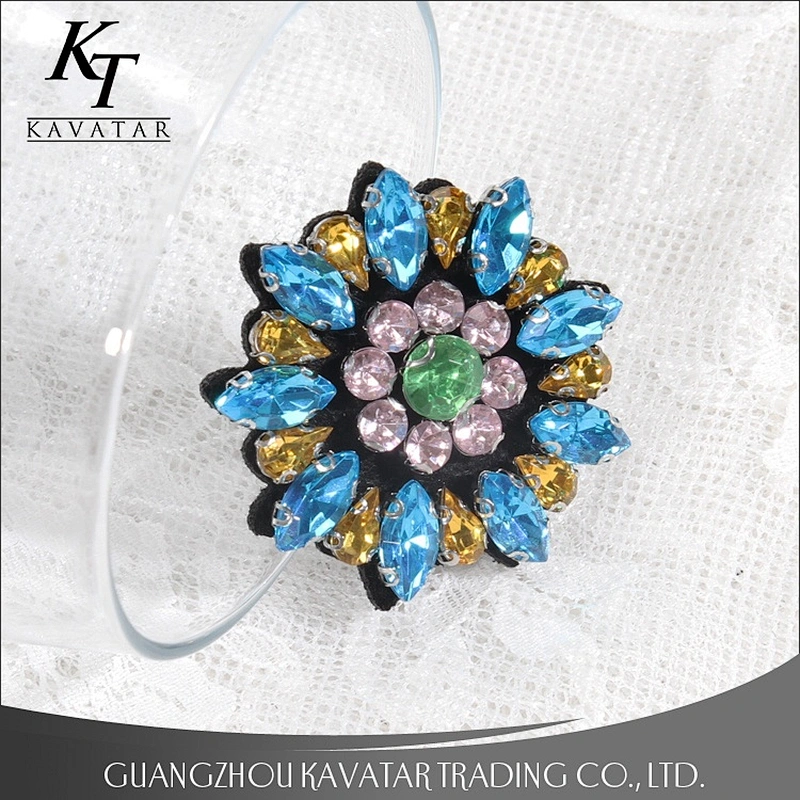 Beautiful handmade rhinestone beaded patches use for shoe accessories